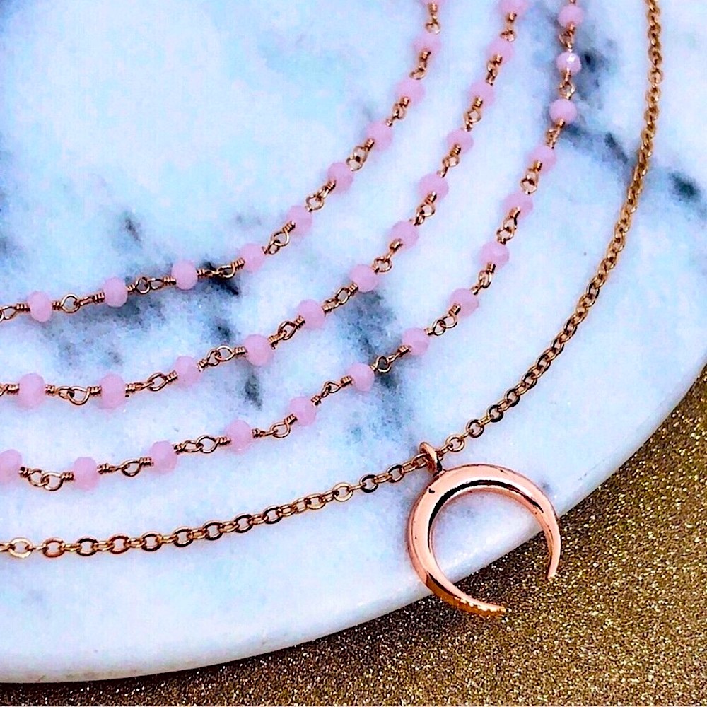 Rose Quartz Choker Necklace